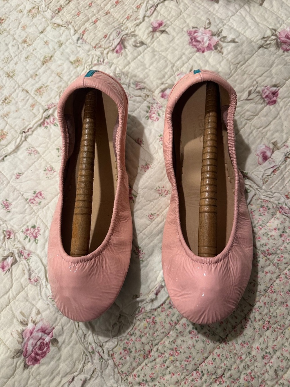 Tieks Italian Leather Flats Blush Patent